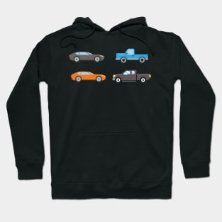 car cartoons Hoodie